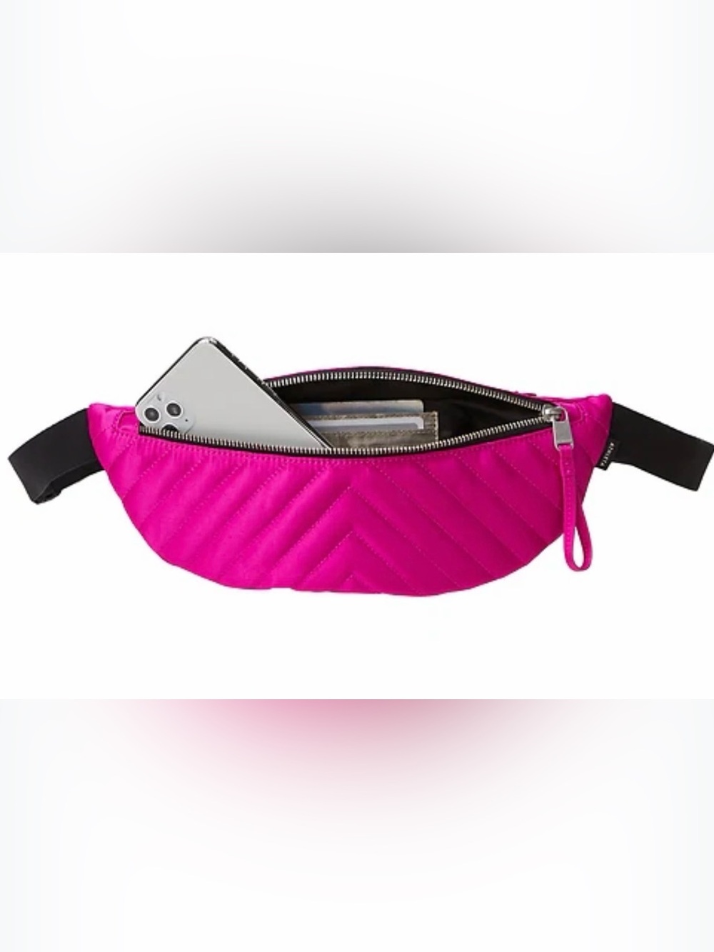 Athleta Kinetic Crossbody Belt Bag Shiny Hot Pink